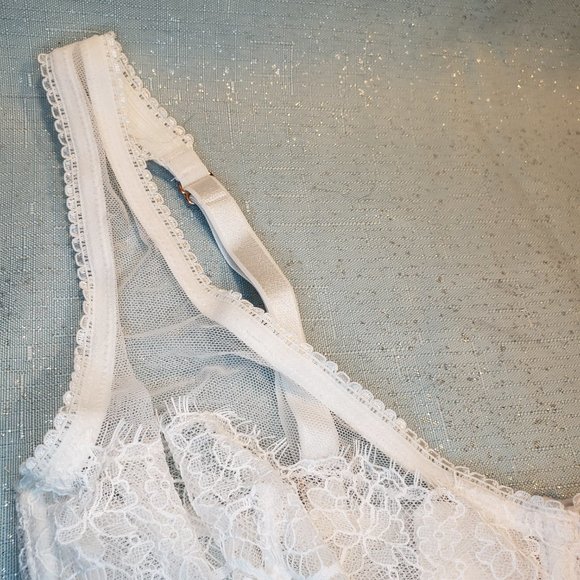 BRAND NEW -32DDD- Victoria's Secret Dream Angels Unlined Plunge Bra egg shell - Picture 4 of 8